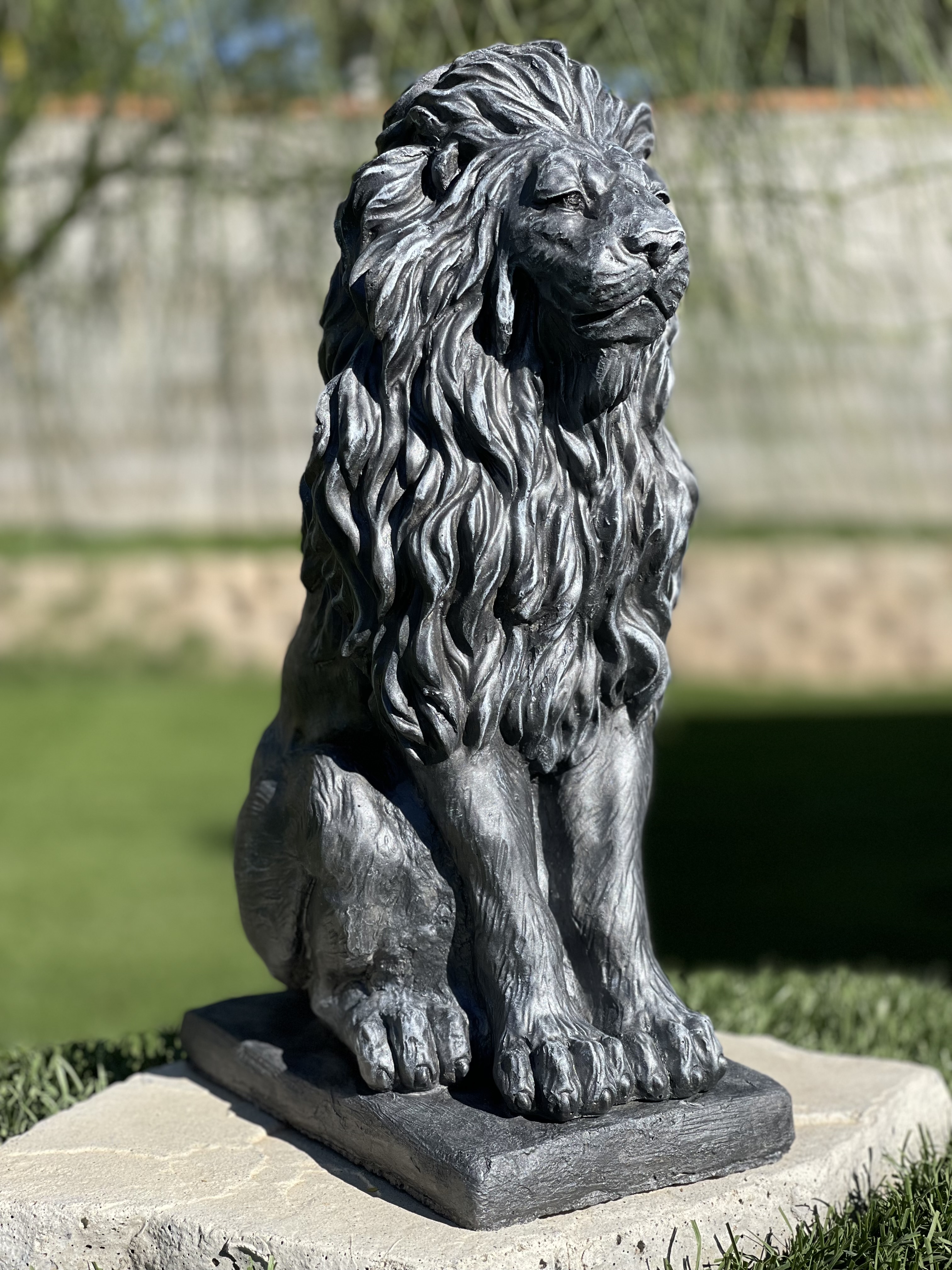 Handcrafted Majestic Lion Statue